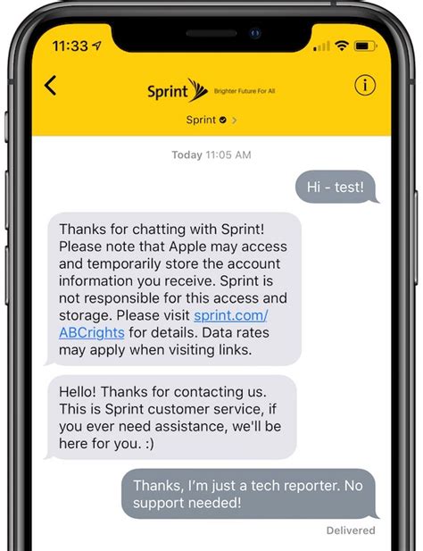 sprint chat app